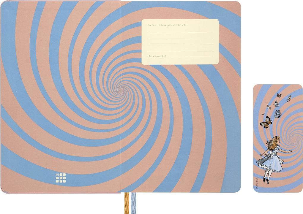 Weitere Ansicht: Moleskine Alice im Wunderland Notizbuch limitierte Ausgabe, L/A5, liniert, fester Einband