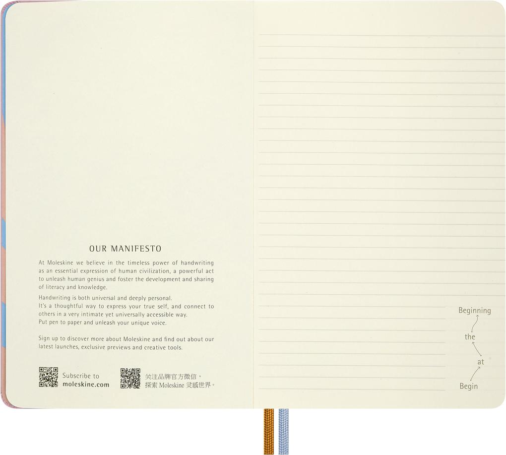 Weitere Ansicht: Moleskine Alice im Wunderland Notizbuch limitierte Ausgabe, L/A5, liniert, fester Einband