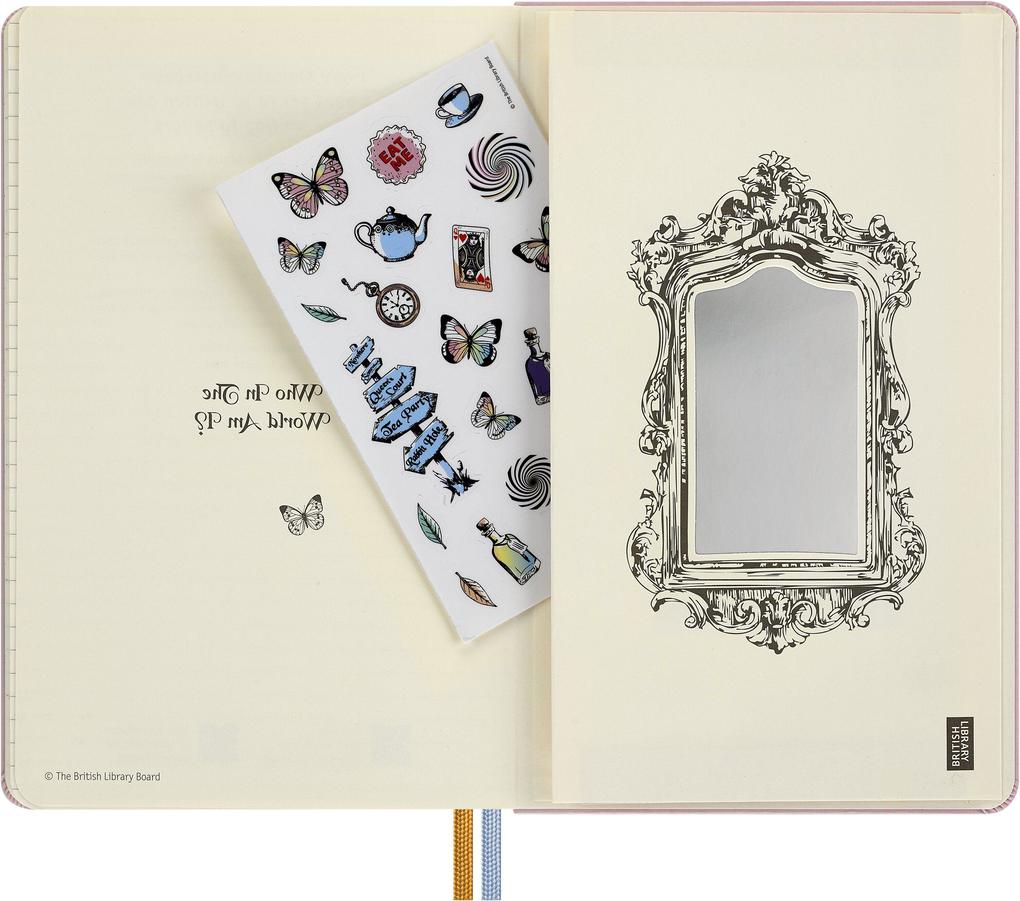 Weitere Ansicht: Moleskine Alice im Wunderland Notizbuch limitierte Ausgabe, L/A5, liniert, fester Einband