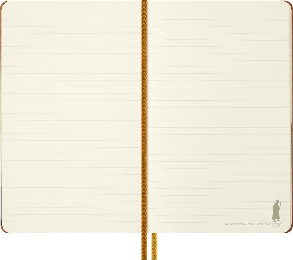 Weitere Ansicht: Moleskine Der Herr der Ringe Notizbuch Frodo Sam limitierte Ausgabe, L/A5, liniert, fester Einband