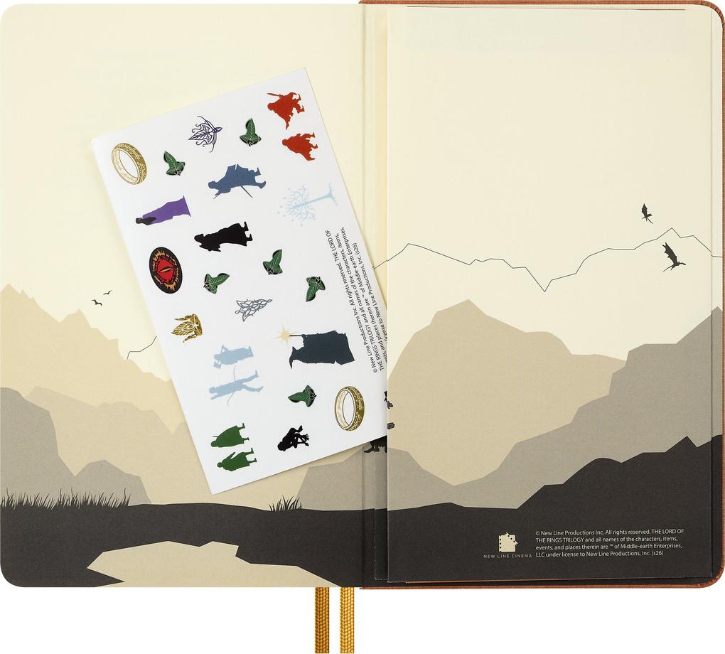 Weitere Ansicht: Moleskine Der Herr der Ringe Notizbuch Frodo Sam limitierte Ausgabe, L/A5, liniert, fester Einband