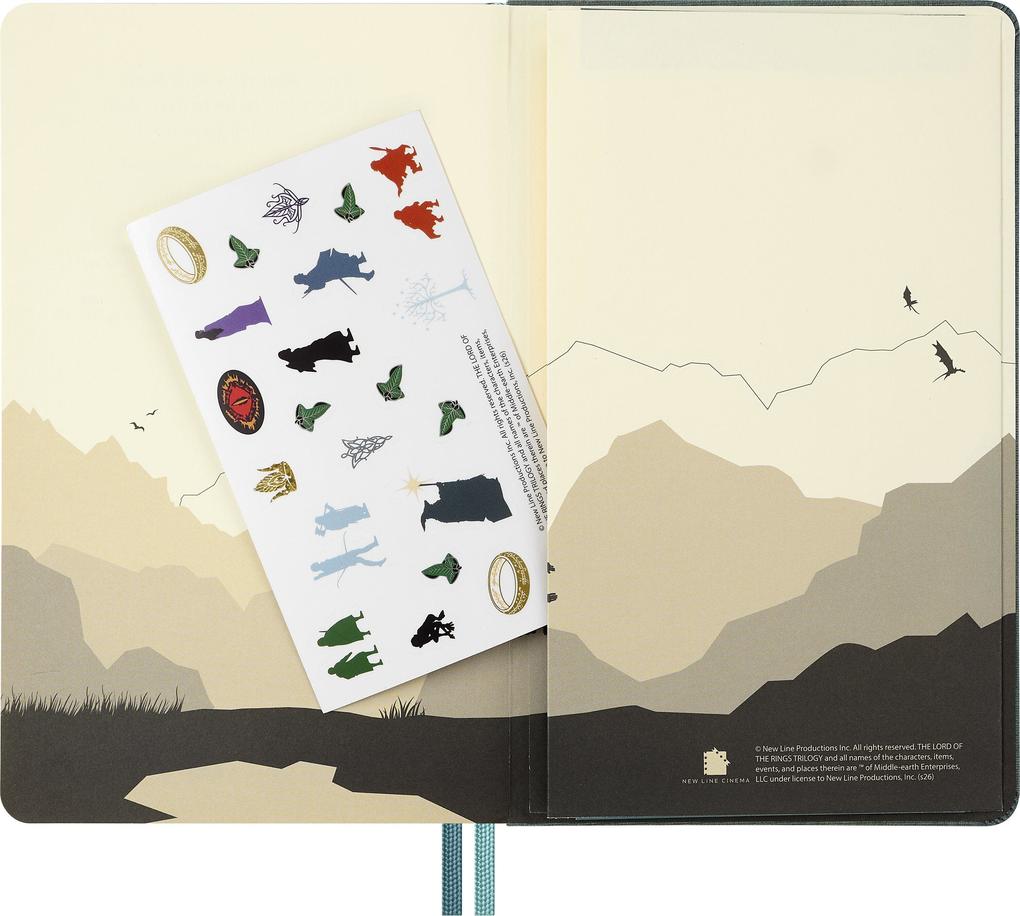 Weitere Ansicht: Moleskine Der Herr der Ringe Notizbuch Aragorn limitierte Ausgabe, L/A5, liniert, fester Einband