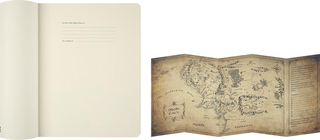 Weitere Ansicht: Moleskine Der Herr der Ringe Notizbuch, XL, liniert, fester Einband
