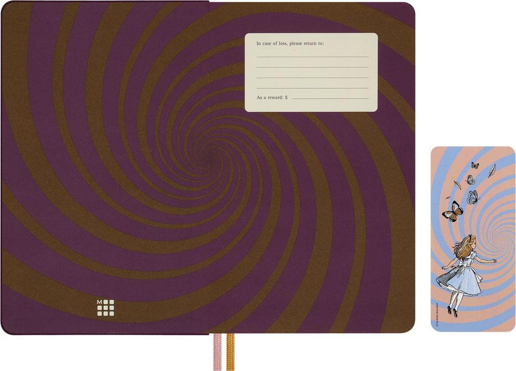 Weitere Ansicht: Moleskine Alice im Wunderland Notizbuch limitierte Ausgabe, L/A5, blanko, fester Einband