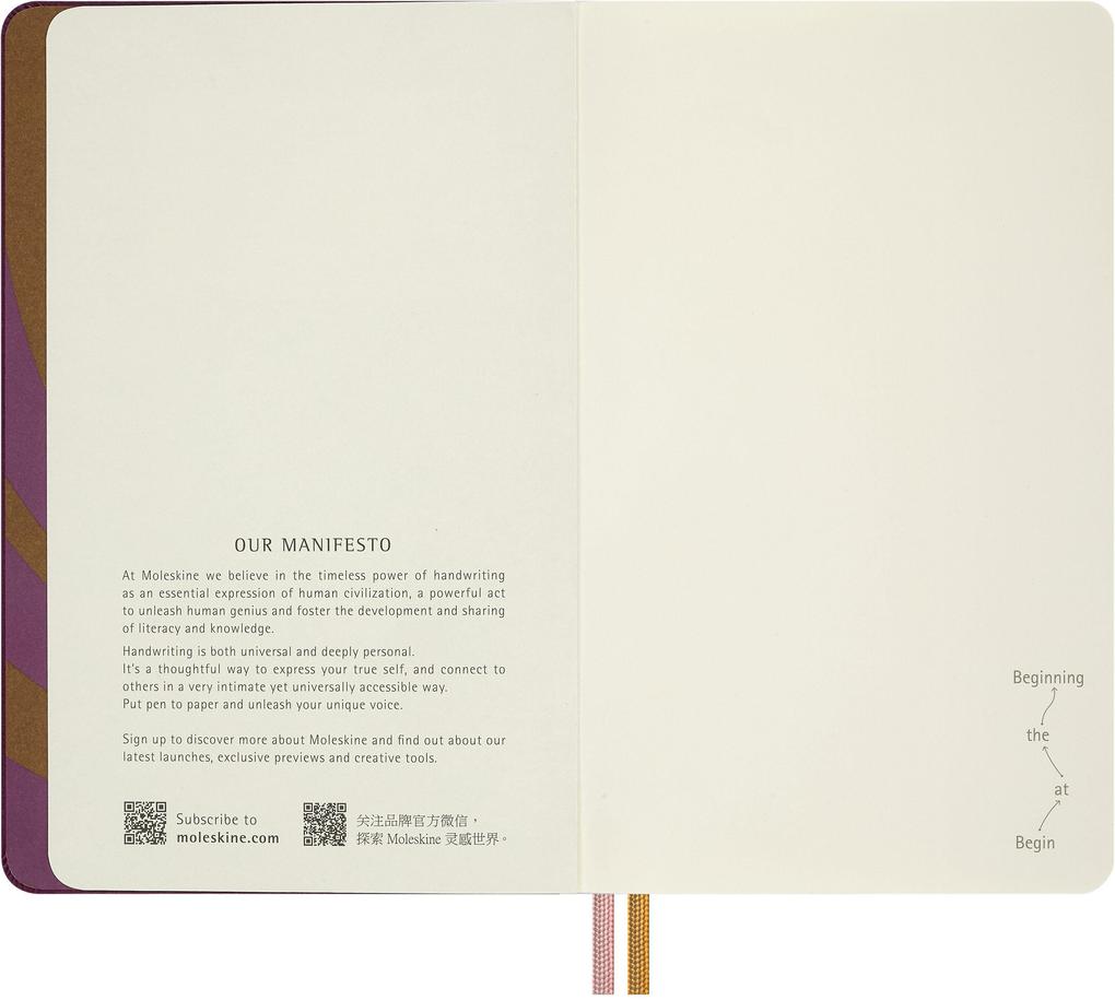 Weitere Ansicht: Moleskine Alice im Wunderland Notizbuch limitierte Ausgabe, L/A5, blanko, fester Einband