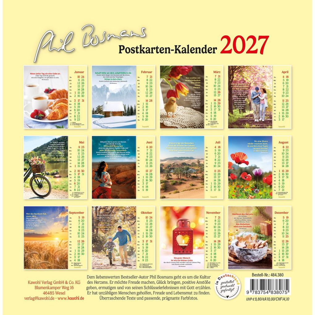 Weitere Ansicht: Phil Bosmans Postkartenkalender 2027 | Phil Bosmans