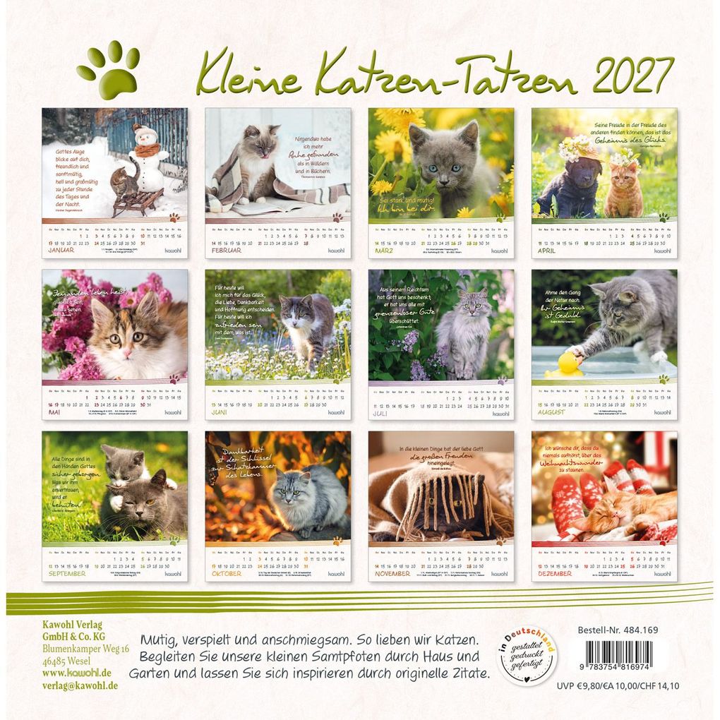 Weitere Ansicht: Kleine Katzen-Tatzen 2027