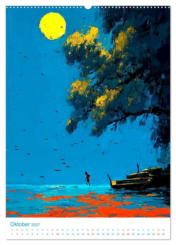 Weitere Ansicht: Nachtträume (Wandkalender 2027 DIN A2 hoch), CALVENDO Monatskalender | Val Thoermer, Calvendo
