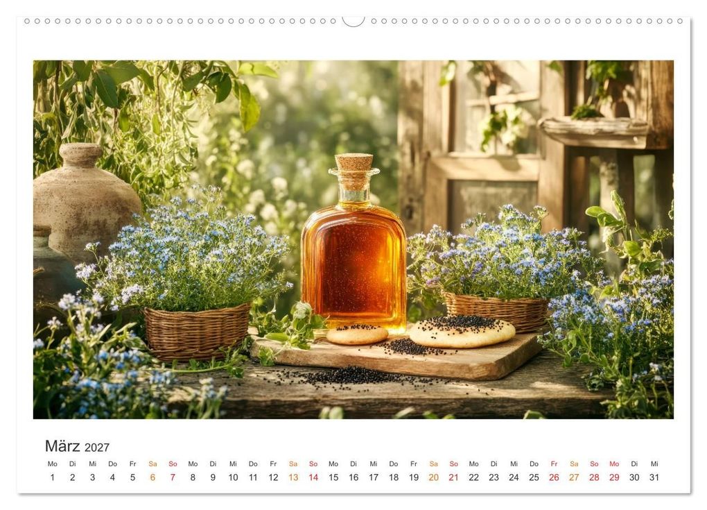 Weitere Ansicht: Küchenkalender - ÖL-Welten (Wandkalender 2027 DIN A2 quer), CALVENDO Monatskalender | Peter Roder, Calvendo