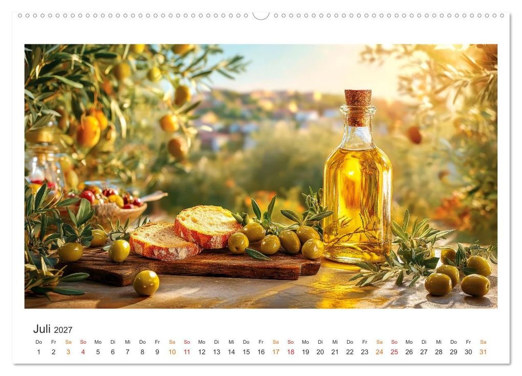 Weitere Ansicht: Küchenkalender - ÖL-Welten (Wandkalender 2027 DIN A2 quer), CALVENDO Monatskalender | Peter Roder, Calvendo