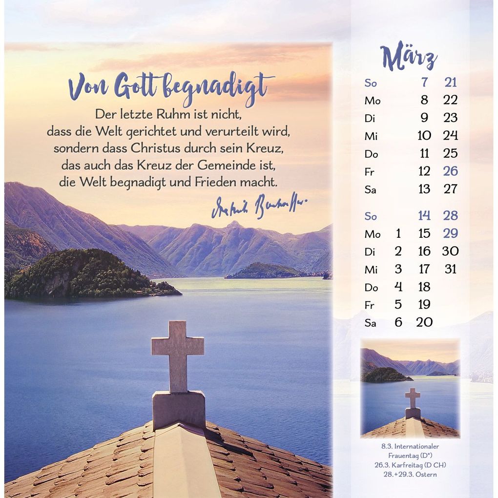 Weitere Ansicht: Gott ist für dich 2027 | Dietrich Bonhoeffer