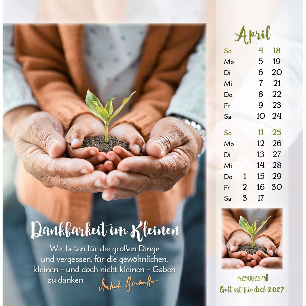 Weitere Ansicht: Gott ist für dich 2027 | Dietrich Bonhoeffer