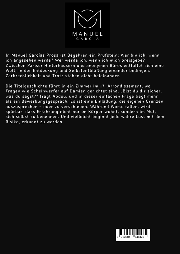 Weitere Ansicht: Homosexuelle Erfahrungen. 6 | Manuel García