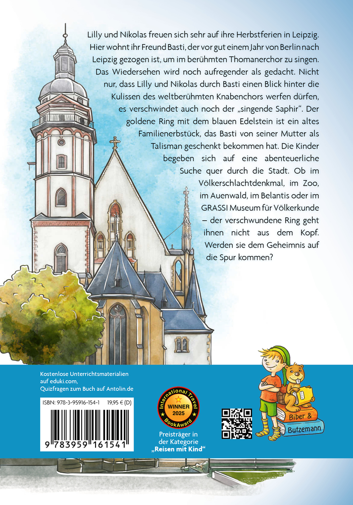 Weitere Ansicht: Schatzsuche in Leipzig - Lilly und Nikolas auf der Suche nach dem singenden Saphir | Mareike Seehaus, Steffi Bieber-Geske