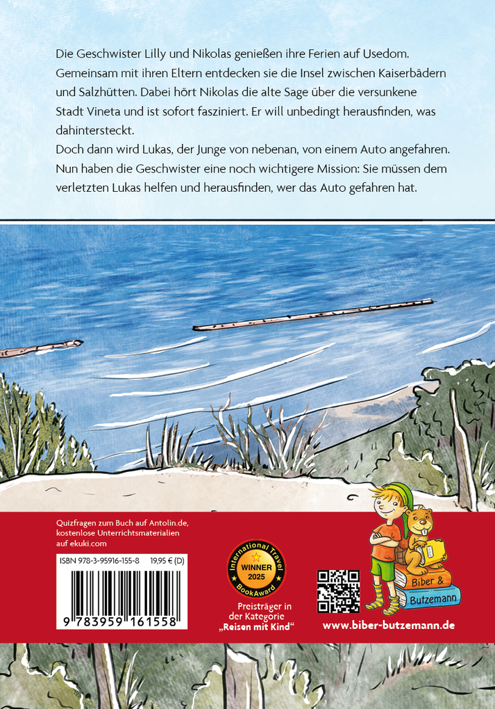 Weitere Ansicht: Sagenhafte Ferien auf Usedom - Lilly, Nikolas und das Geheimnis der versunkenen Stadt | Steffi Bieber-Geske, Kerstin Groeper