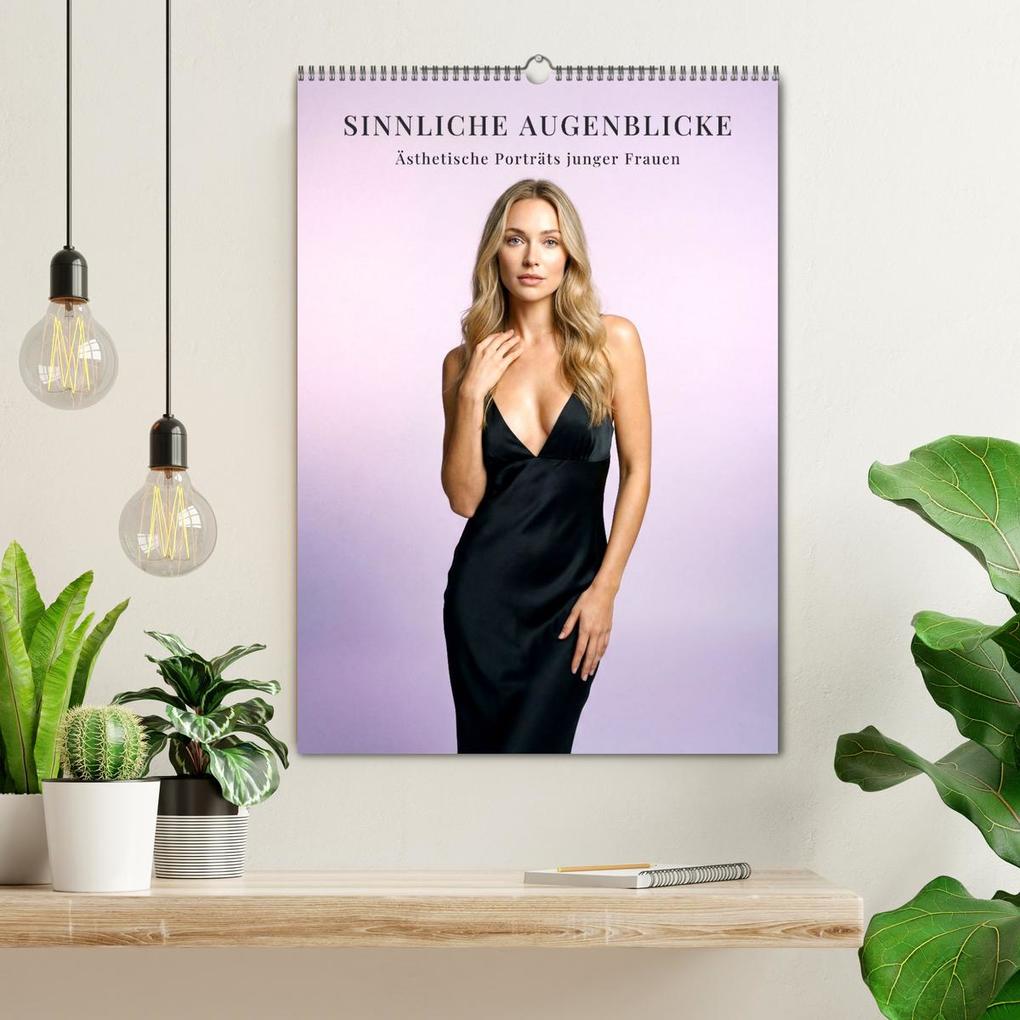 Weitere Ansicht: Sinnliche Augenblicke - Ästhetische Porträts junger Frauen (Wandkalender 2027 DIN A2 hoch), CALVENDO Monatskalender | SF-Design SF-Design, Calvendo