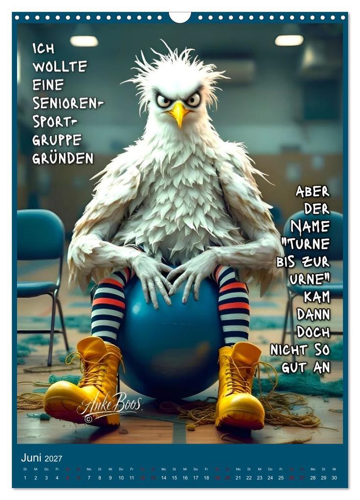 Weitere Ansicht: Böse Möwen - Jenseits des guten Geschmacks (Wandkalender 2027 DIN A3 hoch), CALVENDO Monatskalender | Dinklage Boos, Calvendo
