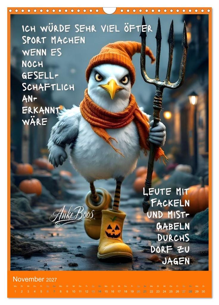 Weitere Ansicht: Böse Möwen - Jenseits des guten Geschmacks (Wandkalender 2027 DIN A3 hoch), CALVENDO Monatskalender | Dinklage Boos, Calvendo