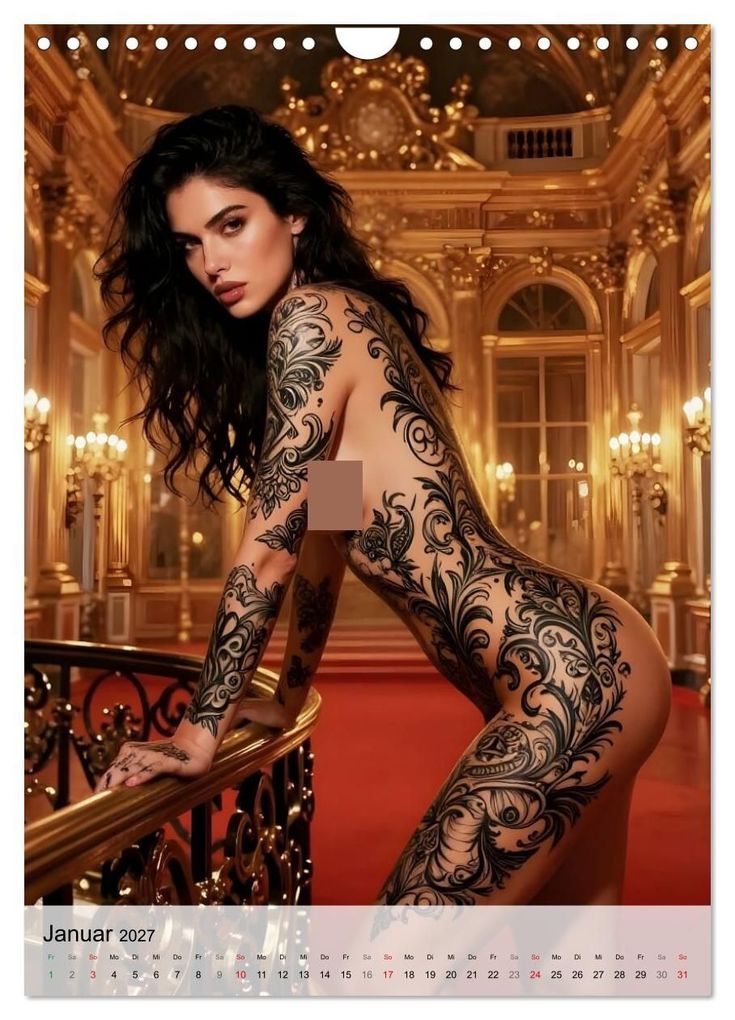 Weitere Ansicht: Tattoo Engel (Wandkalender 2027 DIN A4 hoch), CALVENDO Monatskalender | Liam Blue, Calvendo