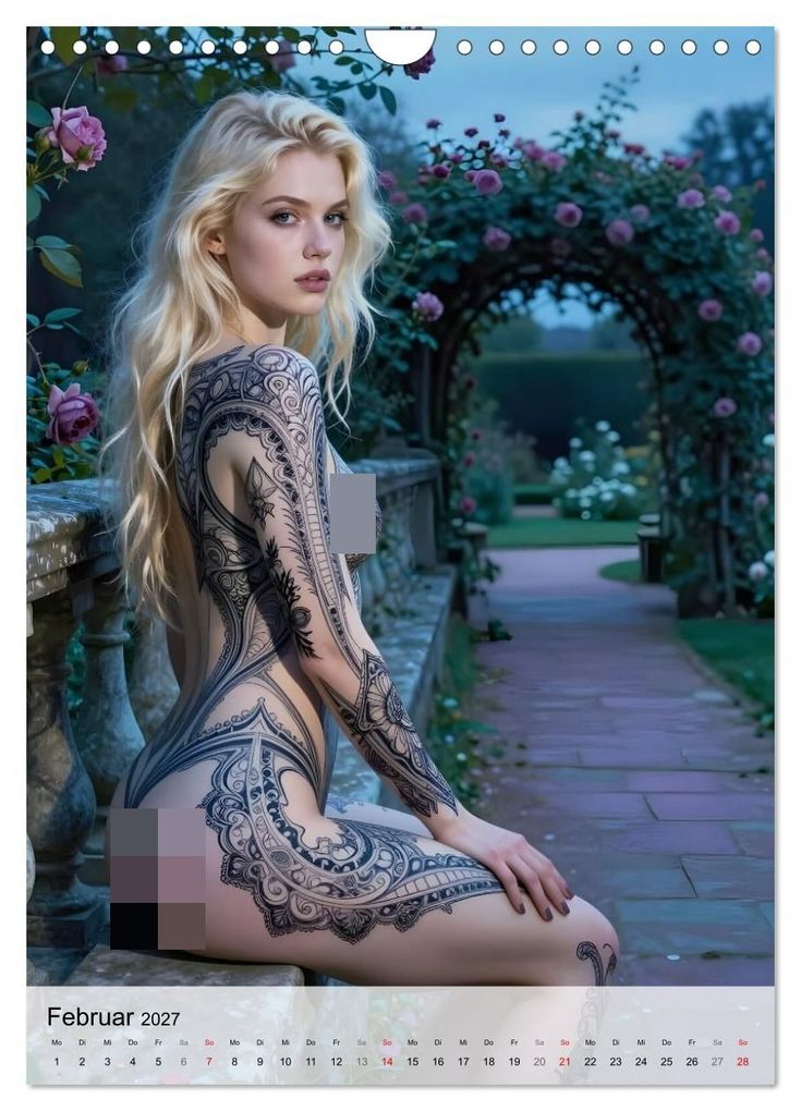 Weitere Ansicht: Tattoo Engel (Wandkalender 2027 DIN A4 hoch), CALVENDO Monatskalender | Liam Blue, Calvendo