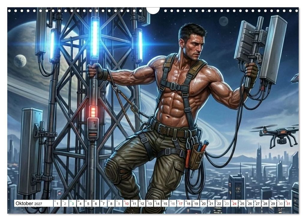 Weitere Ansicht: Echte Kerle - Epsilon Prime (Wandkalender 2027 DIN A3 quer), CALVENDO Monatskalender | Liam Blue, Calvendo