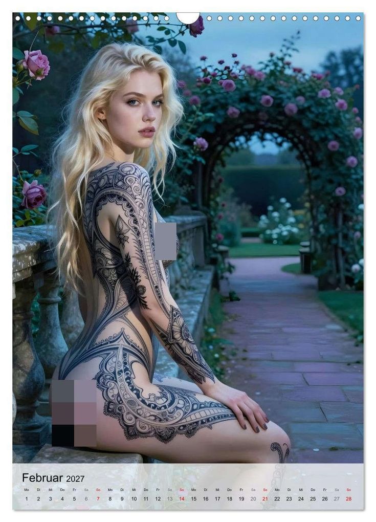 Weitere Ansicht: Tattoo Engel (Wandkalender 2027 DIN A3 hoch), CALVENDO Monatskalender | Liam Blue, Calvendo