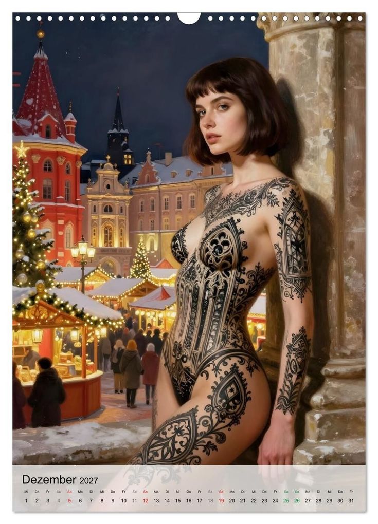 Weitere Ansicht: Tattoo Engel (Wandkalender 2027 DIN A3 hoch), CALVENDO Monatskalender | Liam Blue, Calvendo
