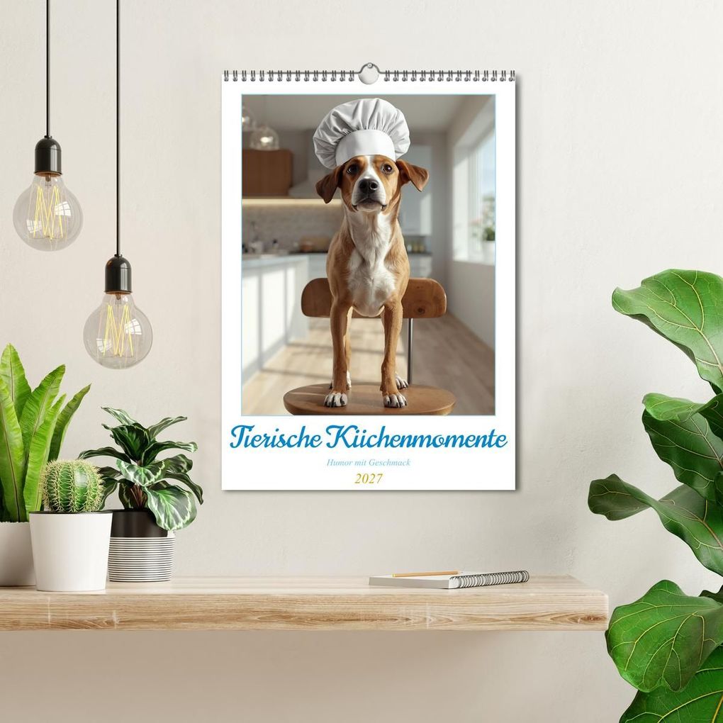 Weitere Ansicht: Tierische Küchenmomente - Humor mit Geschmack (Wandkalender 2027 DIN A3 hoch), CALVENDO Monatskalender | Bo Valentino, Calvendo