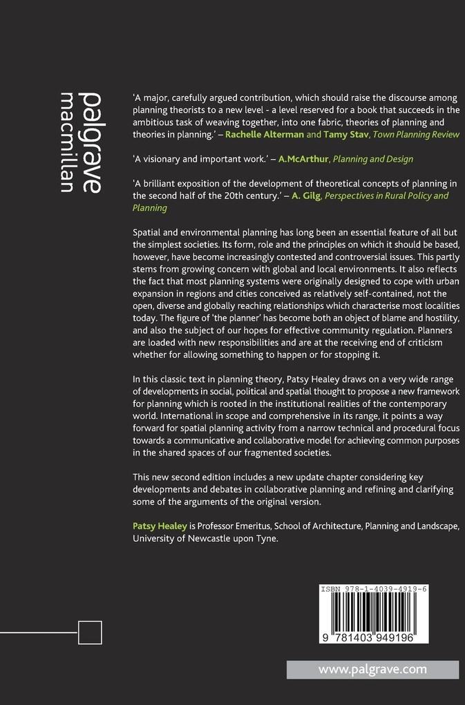 Weitere Ansicht: Collaborative Planning | Patsy Healey