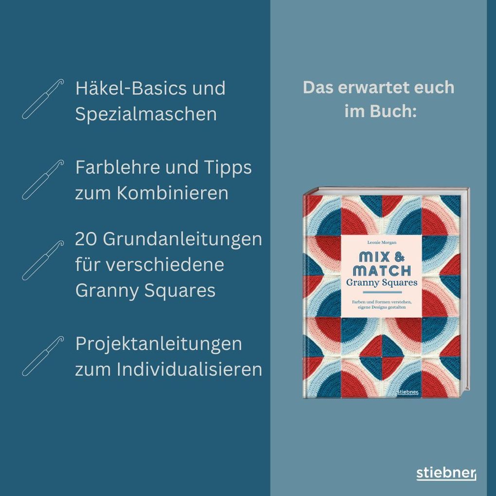 Weitere Ansicht: Mix & Match Granny Squares | Leonie Morgan