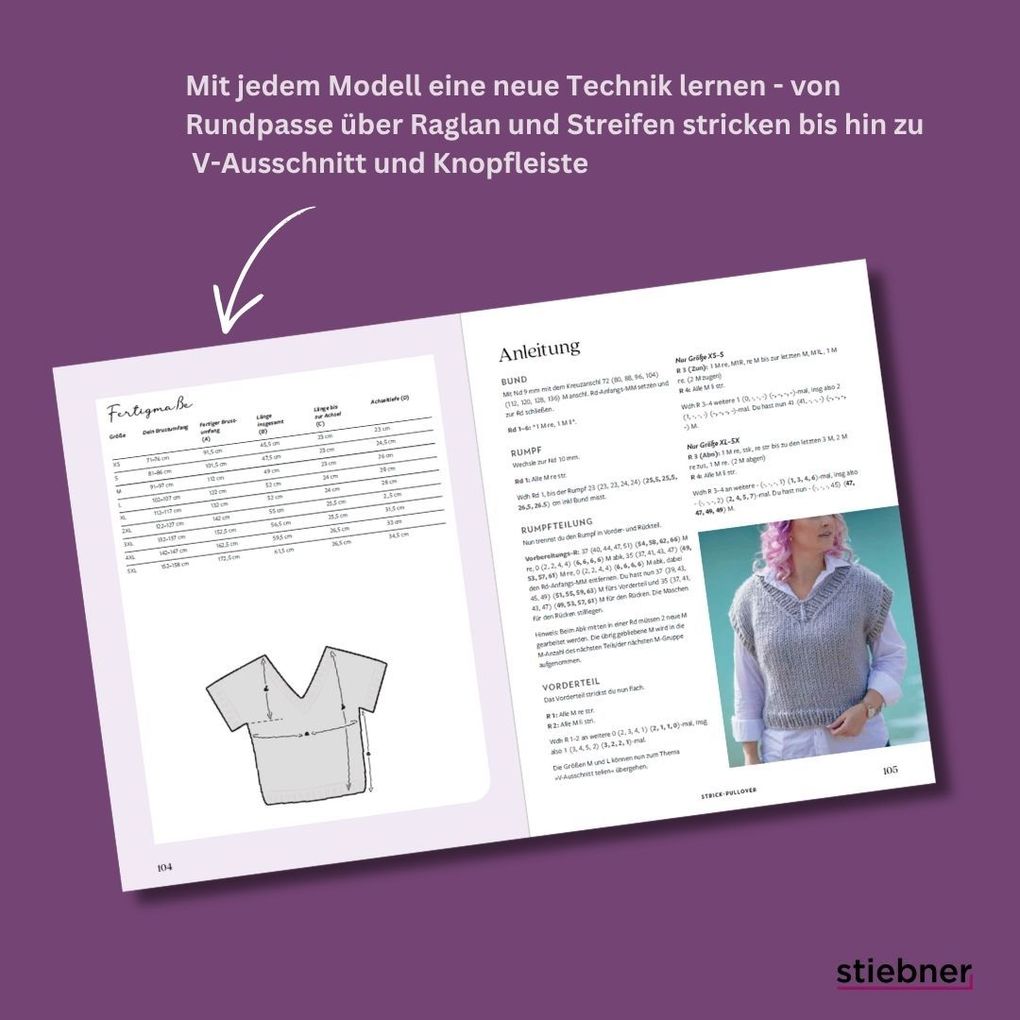 Weitere Ansicht: Pullover stricken ganz einfach | Chantal Miyagishima