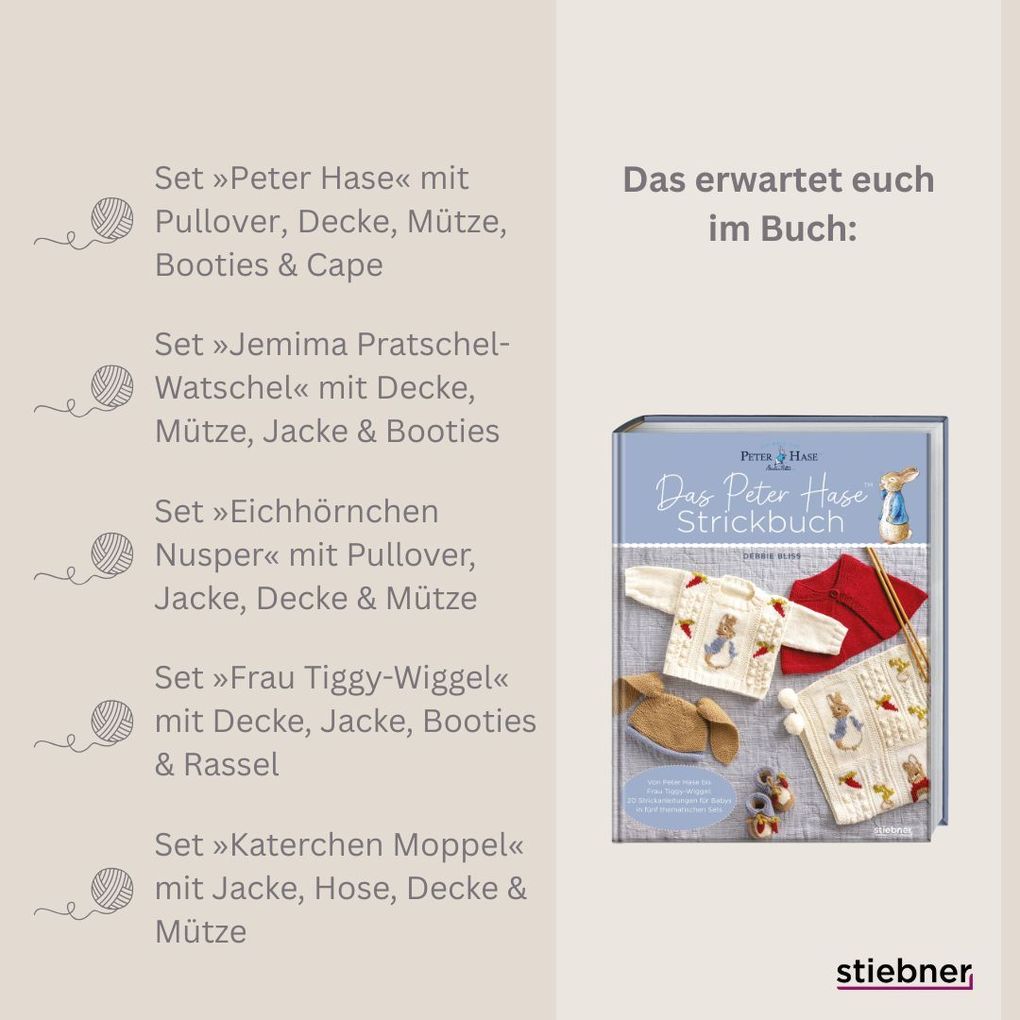 Weitere Ansicht: Das Peter Hase Strickbuch | Debbie Bliss
