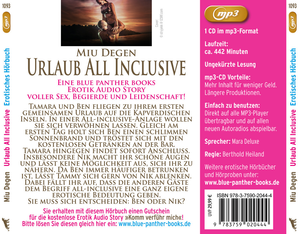 Weitere Ansicht: Urlaub All Inclusive | Erotik Audio Story | Erotisches Hörbuch MP3CD | Miu Degen