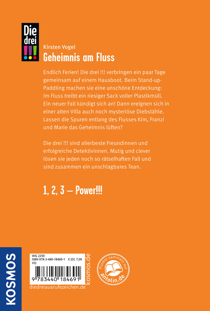 Weitere Ansicht: Die drei !!!, 92, Geheimnis am Fluss | Kirsten Vogel