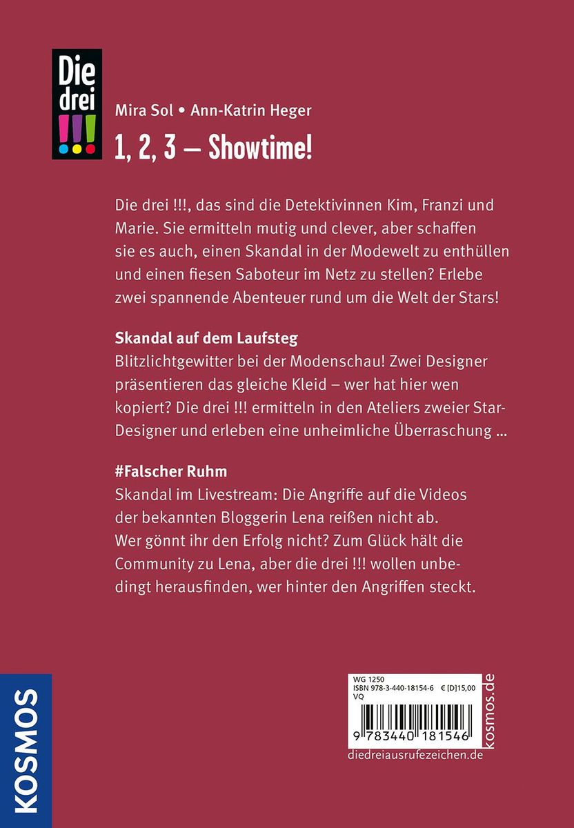 Weitere Ansicht: Die drei !!!, 1,2,3 - Showtime! | Mira Sol, Ann-Katrin Heger