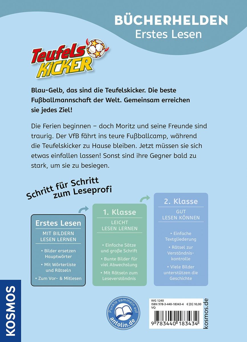 Weitere Ansicht: Teufelskicker, Bücherhelden Erstes Lesen, Auf ins Fußball-Camp! | Frauke Nahrgang