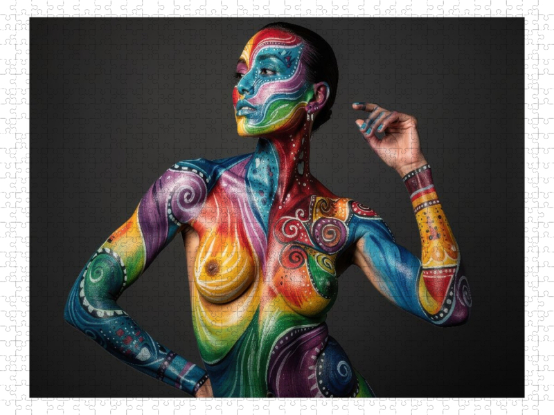 Weitere Ansicht: CALVENDO Puzzle Dein Körper als Kunstwerk - stilvoll und voller Ausdruck. | 1000 Teile Lege-Größe 64x48cm Foto-Puzzle für glückliche Stunden | Calvendo