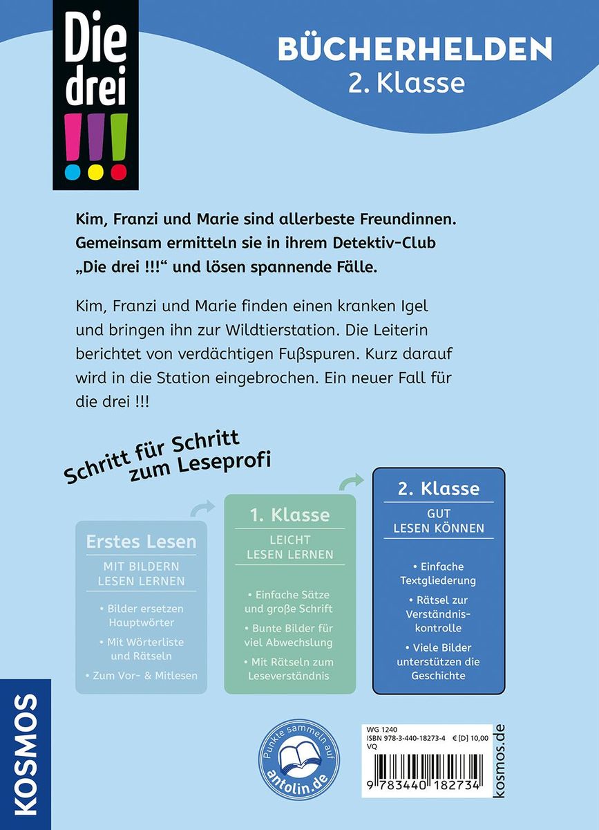 Weitere Ansicht: Die drei !!!, Bücherhelden 2. Klasse, Hilfe für die Wildtiere | Jule Ambach