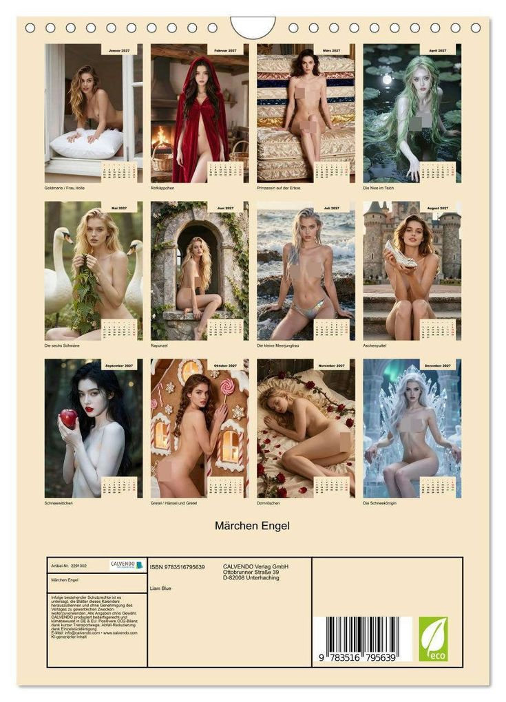 Weitere Ansicht: Märchen Engel (Wandkalender 2027 DIN A4 hoch), CALVENDO Monatskalender | Liam Blue, Calvendo