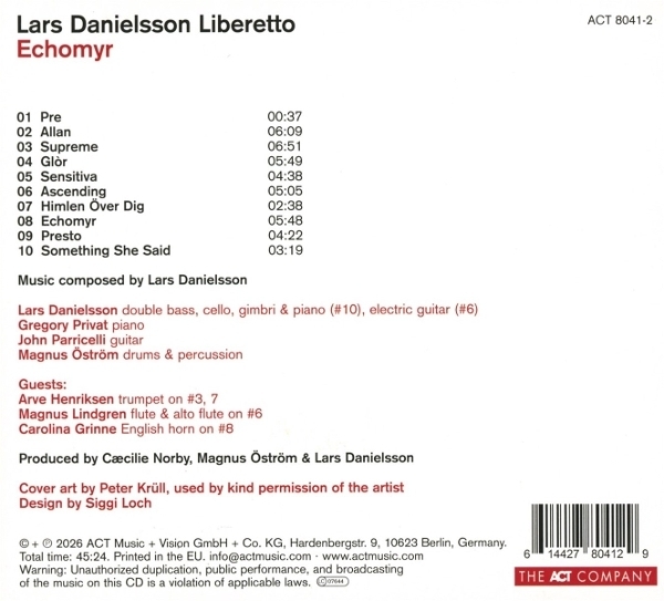 Weitere Ansicht: Echomyr (Digipak) | Lars Danielsson Liberetto