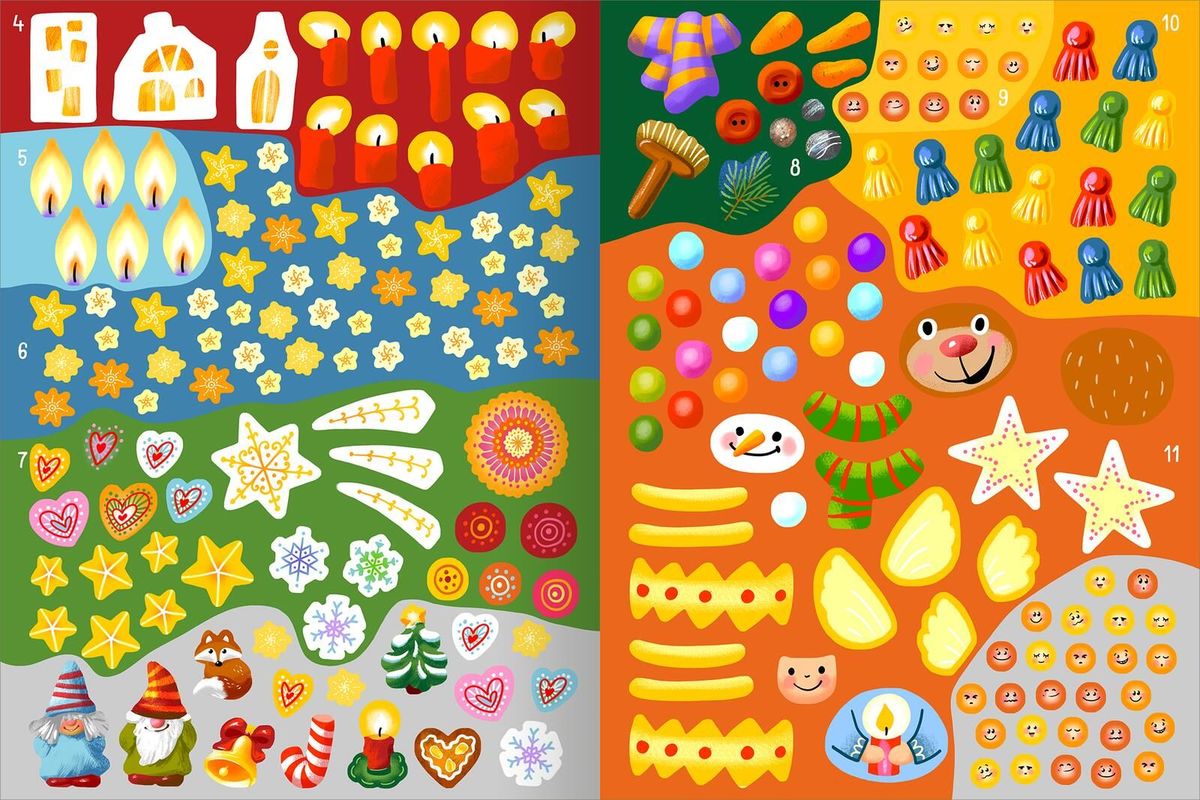 Weitere Ansicht: Mein erstes Sticker-Bastelheft - Weihnachten