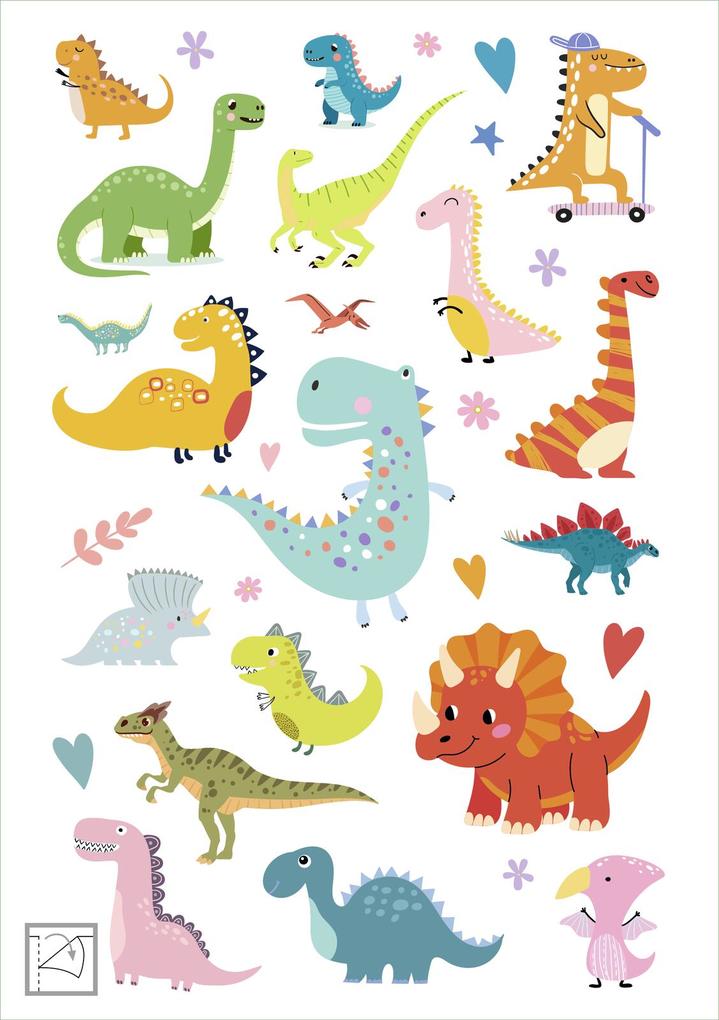 Weitere Ansicht: Glanz-Sticker - Dinosaurier