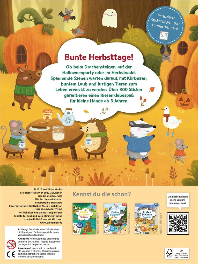 Weitere Ansicht: Erstes Stickern - Im Herbst