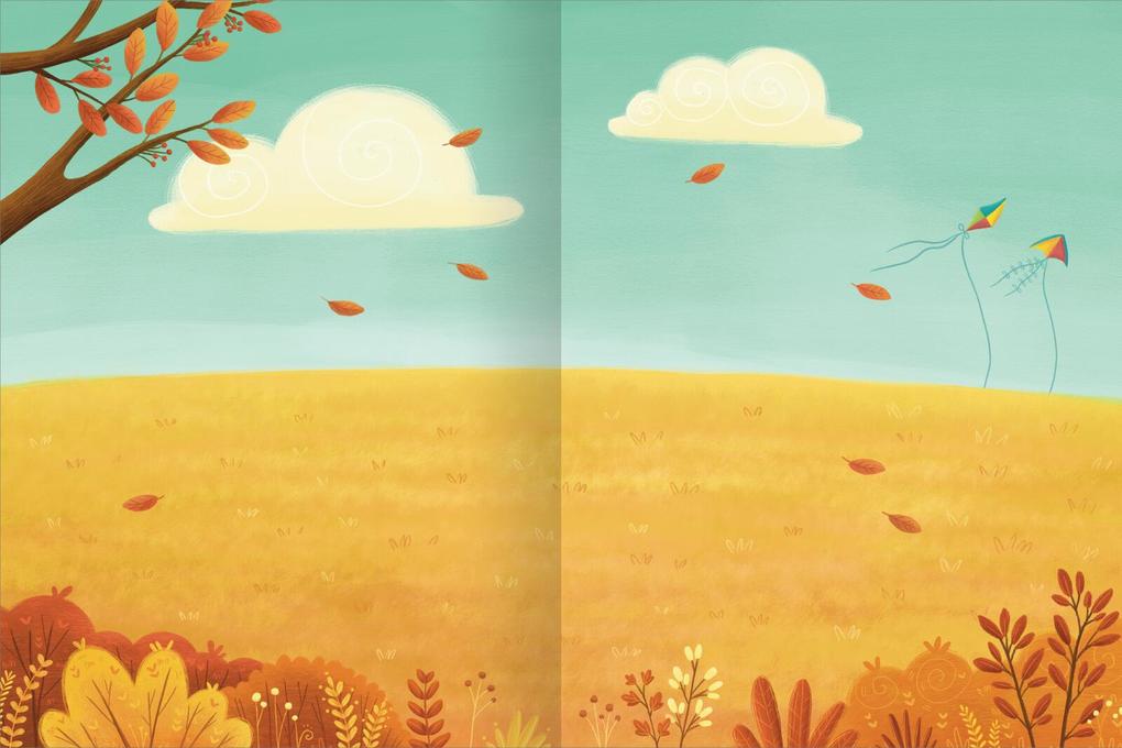 Weitere Ansicht: Erstes Stickern - Im Herbst