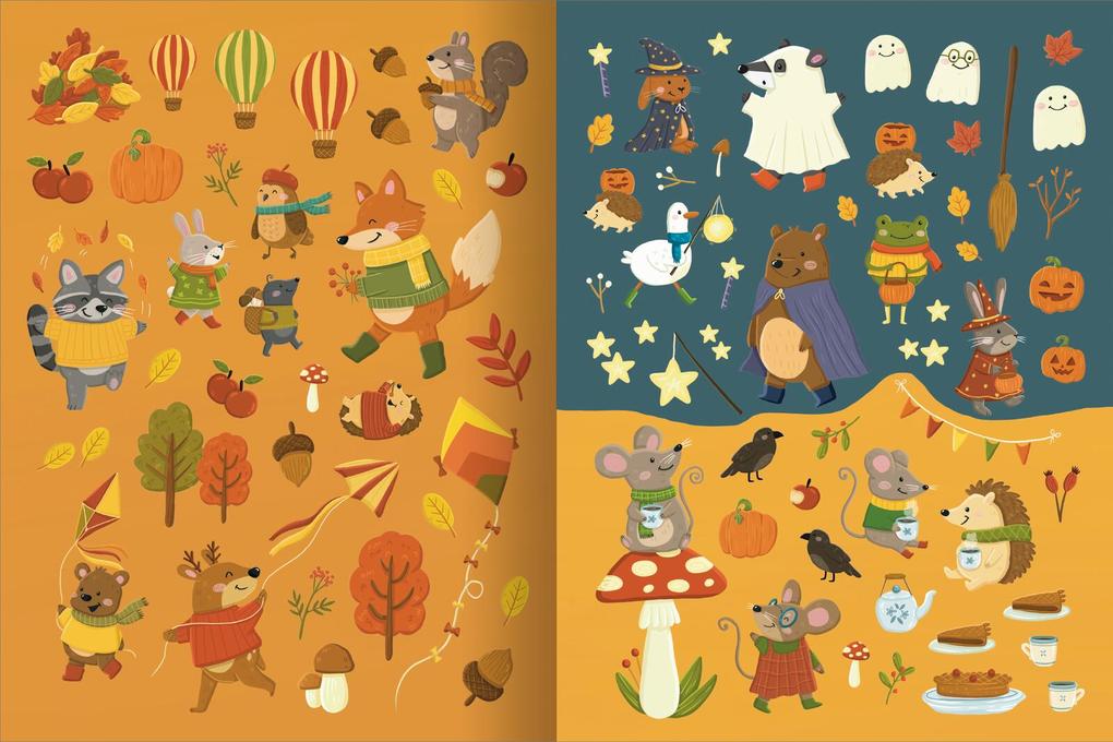 Weitere Ansicht: Erstes Stickern - Im Herbst