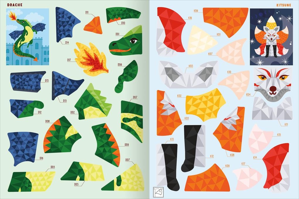 Weitere Ansicht: Mein Mosaik-Stickerbuch - Fabelwesen