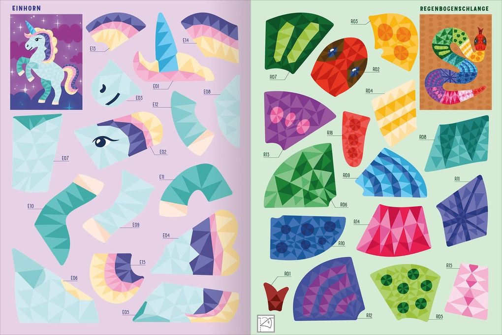 Weitere Ansicht: Mein Mosaik-Stickerbuch - Fabelwesen