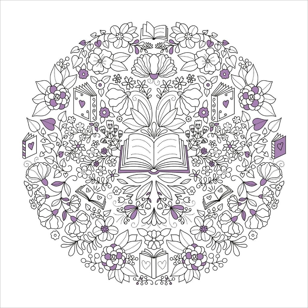 Weitere Ansicht: I Love Books - Ausmalbuch