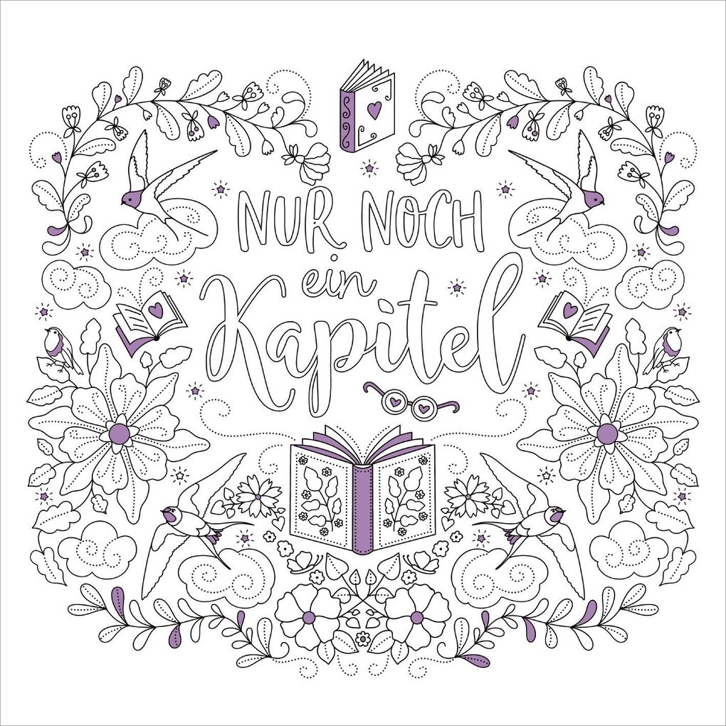 Weitere Ansicht: I Love Books - Ausmalbuch
