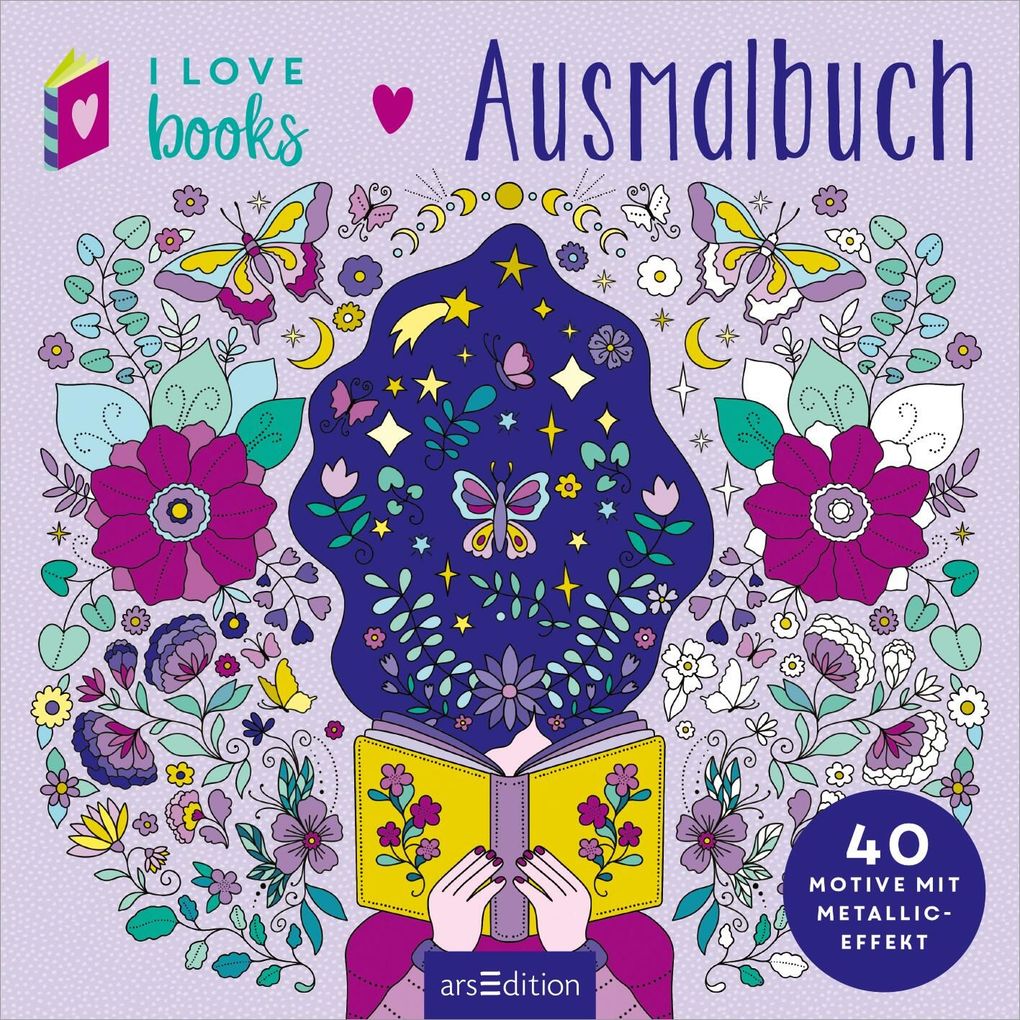 Weitere Ansicht: I Love Books - Ausmalbuch